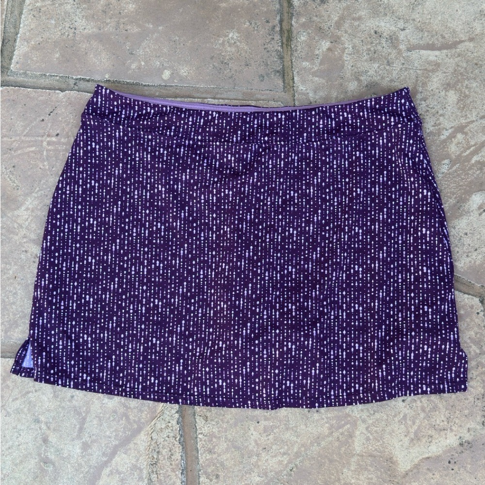 Tranquility Sport Purple Printed Women's Skirt/w Shorts